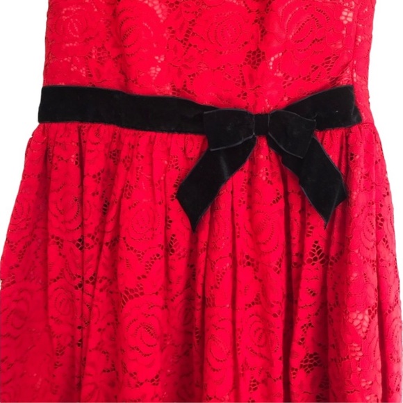 Justice, red lace dress - Picture 3 of 12